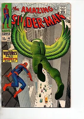 Buy Amazing Spider-Man #48 - 1st Appearance Of Blackie Drago - Rare UKPV! • 49.99£