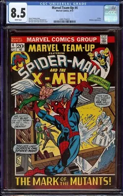 Buy Marvel Team Up # 4 CGC 8.5 White (Marvel, 1972) X-Men Pictureframe Cover • 130.62£