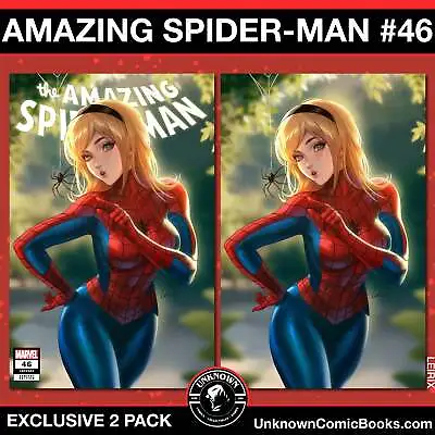 Buy [2 Pack] Amazing Spider-man 46 Unknown Comics Leirix Exclusive Var [03/27/2024] • 26.09£