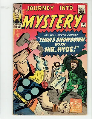 Buy Thor Journey Into Mystery #100 In Very Good Condition Or Better • 67.28£