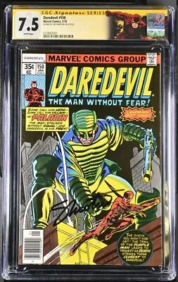 Buy ✨ DAREDEVIL #150 CGC SS 7.5 (1978) Written & Signed By Jim Shooter;1st Paladin • 71.48£