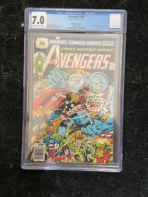 Buy Avengers #149, CGC 7.0 FN/VF; 30 Cent Price Variant; 1st Perez Avengers Cover • 77.66£