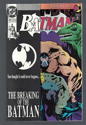 Buy Dc Comics Batman Breaking Bane 497 9.0 Direct Edition 1st Print N/mint VFN+ Wrap • 19.99£