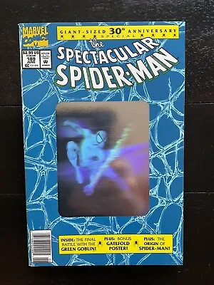 Buy Spectacular Spider-Man #189. 1992. Anniversary Hologram Cover W/ Poster. Rare • 9.59£