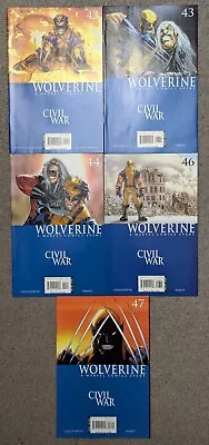 Buy Marvel Wolverine Vol. 3 (2006) 42 43 44 46 47 Civil War Comics Lot (X-Men) • 15.99£