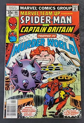 Buy Marvel Team-Up #66 - 2nd Captain Britain - 1st Full Arcade - Nice Copy • 12.06£
