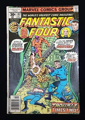 Buy The Fantastic Four #187 Marvel Comics 1977 Molecule Man / Klaw -- G/VG (3.0) • 4.73£