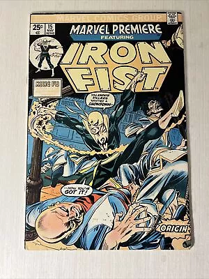 Buy Marvel Premiere #15 (05/74, Marvel) First App. Of Iron First! Classic Marvel! • 79.40£
