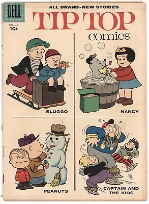 Buy Tip Top Comics #211 (Dell, 11/1957-1/1958) Peanuts Snoopy Nancy Sluggo • 15.77£