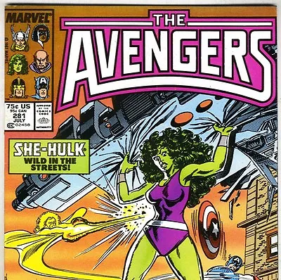 Buy The AVENGERS #281 With Thor & Captain America From July 1987 In Fine Con. NS • 6.32£