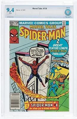 Buy Marvel Tales 138 CBCS 9.6 WP NM+ 1983 Reprints Amazing Spider-Man #11 1964 Cgc • 111.15£