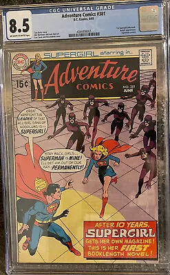 Buy Adventure Comics #381  CGC  8.5 First Supergirl Comic • 315.45£