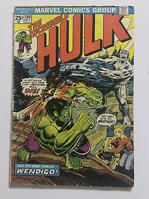 Buy Marvel 1974 The Incredible Hulk #180 1st Cameo Of Wolverine Coupon Missing • 320.24£