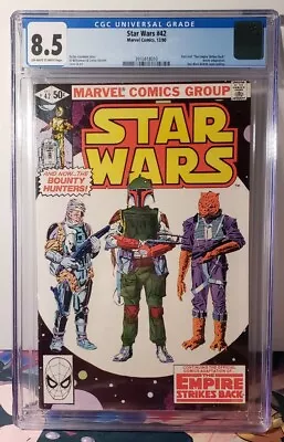 Buy Star Wars Graded Comic Book 1980 #42 CGC 8.5 1st Appearance Of Boba Fett Rare • 154.16£