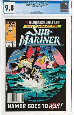Buy Saga Of The Sub-Mariner #3 Newsstand Edition (Marvel, 1989) CGC NM/MT 9.8 White • 79.15£