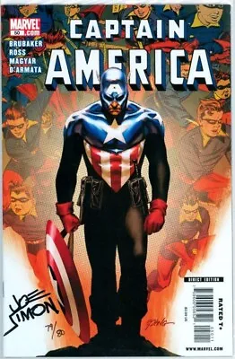 Buy Captain America #50 Dynamic Forces Signed Joe Simon Creator Df Coa Ltd 80 Marvel • 129.95£