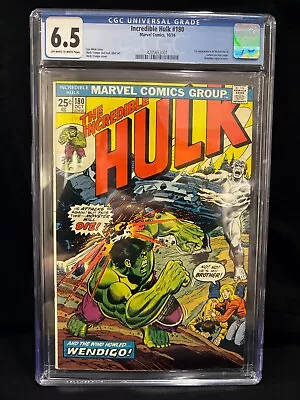 Buy Incredible Hulk #180 1974 - CGC 6.5 🔑 WOLVERINE 1st Appearance 🔑 • 509.15£