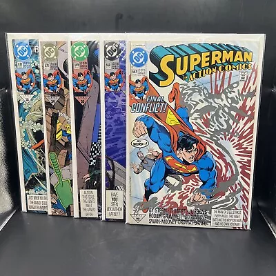 Buy Superman In Action Comics. #’s 667 668 669 670 & 671. DC 1991. 5 Book Lot. (A23) • 10.24£