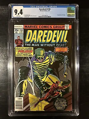 Buy Daredevil #150 CGC 9.4 (Marvel 1978)  WP!  1st Appearance Of Paladin!! • 131.92£