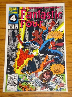 Buy Fantastic Four #362  Marvel Comics Spiderman Nm (9.4)  March 1992 • 3.99£