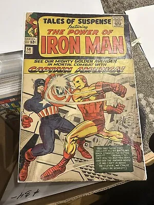 Buy Tales Of Suspense 58 Good 2.0 Capt. America Vs Iron Man 2nd Kraven (Marvel 1964) • 79.94£