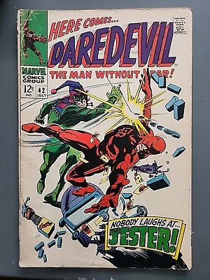 Buy Daredevil #42 (1968) 1st Appearance And Origin Of Jester Silver Age Marvel (E) • 7.23£