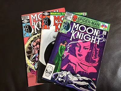Buy Marvel Comics Moon Knight #14,15 & 16 1981/82 (3 Comic Bundle/job Lot) • 10£