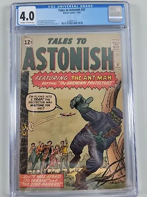 Buy TALES TO ASTONISH # 37 CGC 4.0 4th ANT-MAN Marvel Comics Jack Kirby Steve Ditko • 157.98£