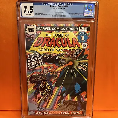 Buy The Tomb Of Dracula #44 CGC 7.5 WP 30-Cent Variant Dr Strange Blade Marvel Comic • 98.95£