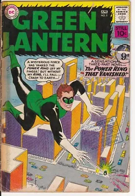 Buy GREEN LANTERN #5 1961 [GOOD] (1st HECTOR HAMMOND) • 80£
