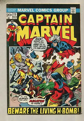 Buy Captain Marvel: #23 FN Beware THe Living H-Bomb  Marvel Comics  D4 • 7.90£