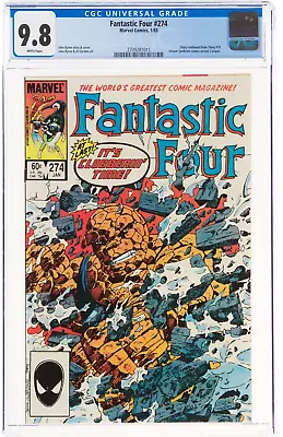 Buy CGC 9.8 Fantastic Four #274 NM/MT White Pages Thing #19 Venom Symbiote Cameo MCU • 83.95£