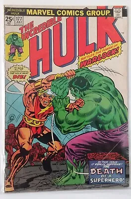 Buy The Incredible Hulk # 177 Vfn. Cond. 1974  Bagged & Boarded  Warlock  • 4.75£
