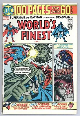 Buy World's Finest Comics 227 VF+ Batman! DEADMAN Rip Hunter! 100 Pages 1975 DC N669 • 23.99£