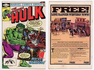 Buy Incredible Hulk #271 (FN/VF 7.0) 1st ROCKET RACCOON Comic & Cover 1982 Marvel • 157.98£