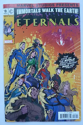Buy Eternals #8 - 1st Printing Castellani MCU Variant Marvel February 2022 NM- 9.2 • 6.99£