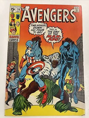 Buy Avengers #78 Marvel 1970 1st Lethal Legion & 2nd App Of M’Baku NM/VF Hot Key! • 39.97£