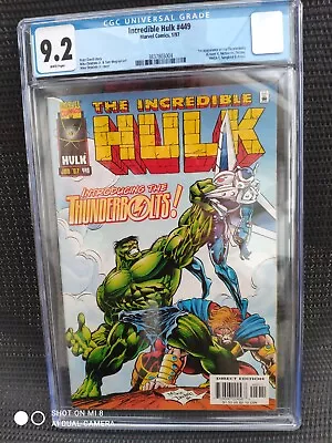 Buy INCREDIBLE HULK #449 CGC 9.2 WHITE PAGES 1st Thunderbolts • 110£