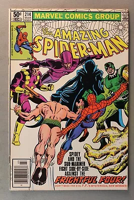 Buy The Amazing Spider-Man #214 *81*  Frightful Four!  Romita Jr. & Milgrom ~ Cover • 4.87£