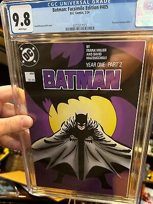 Buy Batman #405 Frank Miller Facsimile Reprint CGC 9.8 NM/M Gem Wow • 36.14£