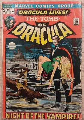 Buy 1972 Tomb Of Dracula #1 Marvel Comic 1st Dracula Frank Drake LowGrade NEAL ADAMS • 145.41£