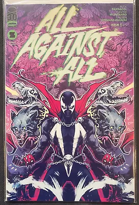 Buy All Against All #1 E 2ND PRINT Spawn Variant Image 2023 VF/NM Comics • 2.48£