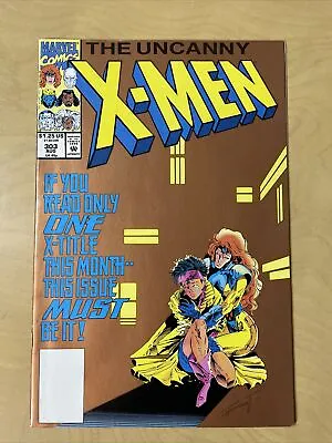 Buy UNCANNY X-MEN #303 Lobdell Bennett Pressman Gold Variant Game Exclusive 1993 • 63.95£