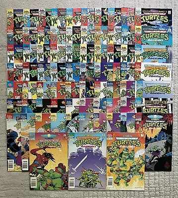 Buy Teenage Mutant Ninja Turtles Adventures Lot #1-72 Complete Set Archie Tmnt • 1,581.21£