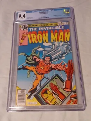 Buy Iron Man #118 - CGC 9.4 - White Pages - 1st App. Jim Rhodes - Marvel 1979 • 132.70£