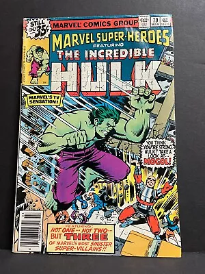 Buy Marvel Super-Heroes #79 VG 1979 Reprints Hulk #127 Low Grade Marvel Comic • 2.33£