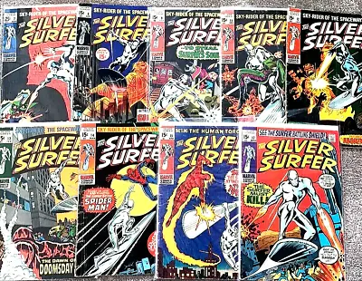 Buy SILVER SURFER #7/8/9/11/12/13/14/15/17 (1969/1970) 9 X Marvel Comics Stan Lee • 169£