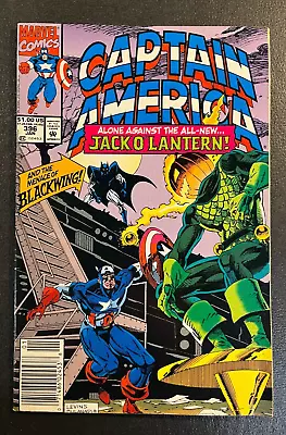 Buy Captain America 396 NEWSTAND Variant KEY 1st App JACK O LANTERN V 1 Avengers • 12.16£