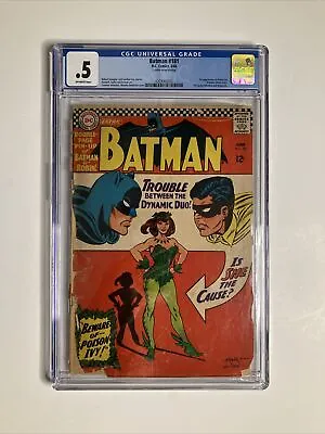 Buy Batman #181 CGC 0.5 Off-White Pages 1st Appearance Of Poison Ivy 1966 • 150.26£