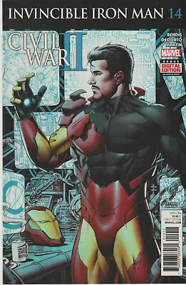 Buy Marvel Comics Invincible Iron Man #14 Bendis 2nd Print Vf+ • 2.75£